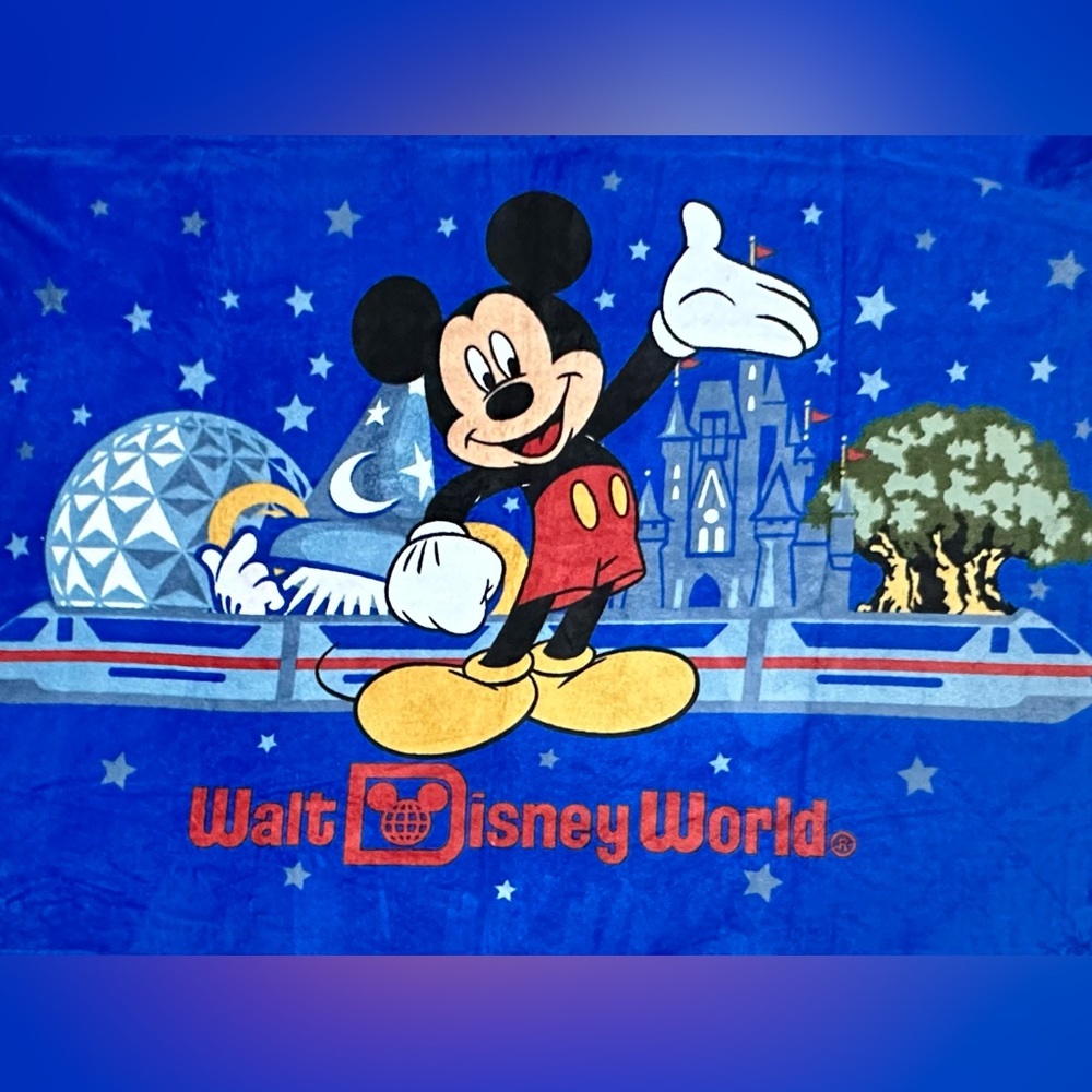 Disney Mickey Mouse Character Plush Blanket